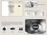 Coffee Canister Airtight Container Stainless Steel Bean Storage Container with Scoop V1192-AZ-W-3521