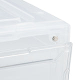 Shoe Storage Box Thick Side Opening Space Saving Transparent Stackable Shoe Organizer Foldable Shoe V1294-YM0901-3116240025211