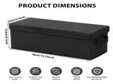 2-Pack CD Storage Box, Resists Wear, Reinforced Handle and Foldable Design, Dust Proof Sealed Lid, V1369-AZ3-W-12086