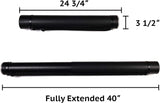 2-Pack Extendable Poster Tubes Expand from 24.5 to 40 with Shoulder Strap Carry Documents, V1258-DP02-C-892