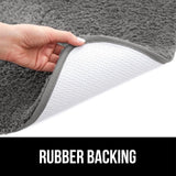 Gorgeous Home Linen Bathroom 6 Modern Solid Print 3-Count Grey Polyester Bath Rugs, 18 x 28, V1189-LWWAL-20260325-00409