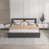Milano Sienna Luxury Bed with Headboard - Charcoal No.35 - Single ABM-10002031