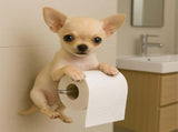 Darzheoy Dogs Toilet Roll Holder Series, 3D Resin Cute Dog Towel Rack, Wall Mouted Toilets Paper V1189-WXFWAL-20260326-02520