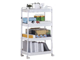 3 Tier Utility Rolling Cart with Caster Wheels Movable Multifunctional Storage Cart for Kitchen V1294-YM0901-3117240235112