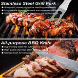29 Piece Stainless Steel BBQ Grill Tool Set with Storage Case for Camping, Picnics, Outdoor Barbecue V1189-LC-HW-00607