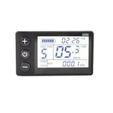 S866 Electric Bicycle LCD Display E-Bike Electric Scooter Display Meter Control Panel with V1189-LC-QP-00288