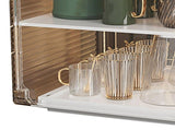 Cup Storage Rack Dustproof Stackable Plastic Clear Cup Organizer Box for Cabinet Desktop Medium V1294-YM0901-3117230285712