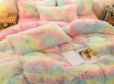 Colorful Plush Madeira Marigold Quilt / Doona / Duvet Cover set V745-AQ030043K3