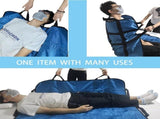 Positioning Bed Pad with Handles,48" 40" Transfer Sheet for Repositioning,Turning and V1107-108-01766-BLK-2PACK