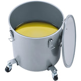 VEVOR Fryer Grease Bucket, 30L/8Gal Oil Disposal Caddy with Caster Base, Carbon Steel with V952-DJLZGYZTTGPSPYAT5V0