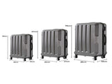 Slimbridge 20"24"28" 3PC Luggage Sets Dark Grey LG1002-DG