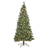 National Tree Company 2.3m Bayville Pine Slim Pre-Lit Christmas Tree 112_NATBV75S