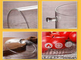 Glass Pasta Noodles Bowls Heat Resistant Glass Cooking Pot with Lid Sauce Pan for Soup Pasta Baby V1294-YM0717-10058990