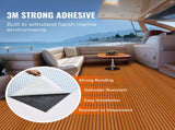 Boat Flooring, EVA Foam Boat Decking 94.5" x 46", Non-Slip Self-Adhesive Flooring, 29.9 sq.ft Marine V952-CBZZFHPMDDZSP166PV0