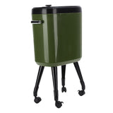 Tall Trash Can with Wheel Legs 15L Large Capacity Narrow Garbage Can for Kitchen Bathroom Living V1294-YM0901-3117250150412