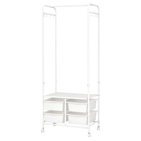 Levede 63CM Clothes Rack Stand Heavy Duty Hanging CR1012-4-WH