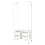 Levede 63CM Clothes Rack Stand Heavy Duty Hanging CR1012-4-WH_NZ