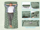 Self-Inflating Sleeping Mat - Self-Inflating with Built-in Foot Pump - 195x60x7 cm - Sleeping Mat V1188-MS101-01564-1