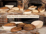 Bannet Bread Proofing Basket 2 pack 10 inch Oval Basket with Liner, Bread Proofing Basket Perfect V1258-DP02-C-1059