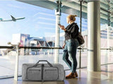 Foldable Travel Duffel Bag With Shoe Compartment Tear Resistant Polyester For Gym Weekend Trips And V1237-ZY-807-311
