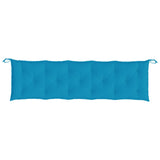Garden Bench Cushion Light Blue 180x50x7 Cm Fabric 43_314972