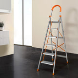 Giantz 6 Step Ladder Multi-Purpose Folding Aluminium Light Weight Non Slip Platform LD-H-ALU-6STEP-OS