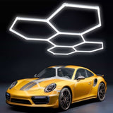 VEVOR Hexagon Garage Lights, 26400LM, 6500K 5 Grid Systems Honeycomb Hexagonal Garage LED Lights, V952-PJXCKDBS5G26FMEPWV3
