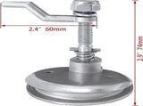 Boat Cam Latch Flush Pull Hatch Lift Stainless Steel with Back Plate Fasteners Screws V1259-DP01-A-1324