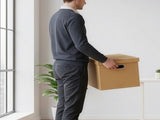 10Pcs Corrugated Cardboard Storage Boxes Multi-Purpose Organising Cartons V63-954051