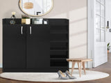 Artiss Shoe Rack Cabinet 21 Pairs Adjustable Shelves Black Clair FURNI-SHOE-21-BK-AB