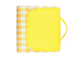 Outdoor Picnic Blanket Oxford Cloth Foldable Multifunctional Sandproof Beach Mat Yellow Checkered V1294-YM0901-3118240002112