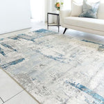 GOMINIMO Floor Mat Abstract Blue Grey 160*230cm V227-3720402104650