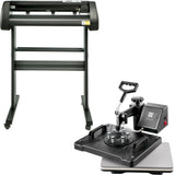 5 In1 12" X 15" Heat Transfer Press 28 Inch Vinyl Cutter Machine Kit Software V952-FM1151+KZJ-720001V3