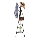 VEVOR Coat Rack Freestanding Coats Rack Stand with 2 Shelves & 6 Hooks V952-YMJDTPJSGJ00O5645001V0
