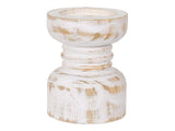 Contemporary Carved Loop Pillar Candleholder 20cm V637-92098CDL