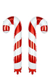 Trendbay 2pcs Extra-Large Red & White Striped Candy Cane Balloons V1142-RB1005012482936744