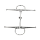 Full Cheek Horse Snaffle Bit Stainless Steel Ring Farm Jointed Bit for 125mm Horse Mouth V1294-YM0717-3111220222911