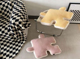 Plush Throw Pillow Ultra Soft Cushion Puzzle Special Shaped for Sofa Bed Window Home Decor Pink V1294-YM0512-3117220278814