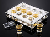 Wine Glass Rack Stemware Wine Glass Holder Glasses Storage Hanger Drying Rack with 12 Holes V1294-YM0901-JY33283