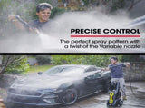 JET-USA RW545 Electric High Pressure Washer, 3000PSI Water Cooled Motor, 2 Nozzles, Brush Head, Deck V219-PRWELEJT54WA