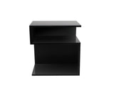 Levede 1xBedside Tables Drawers Side Black NI1036-BK_NZ