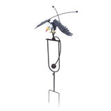 Bald Eagle Garden Ornament Balancing Bird Rocker Wind Sculpture Handcrafted for Outdoor Yard V1294-YM0901-3111240134711