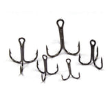 50PCS Treble Fishing Hooks High Carbon Steel Fishing Hooks Set with Box V1192-AZ-W-30758