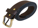 Genuine Full Grain Leather Belt Mens Jeans MADE IN AUSTRALIA Premium Quality V563-BR-MBELT-BRWN30-60