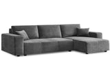 Sarantino Caliana Reversible L Shape Sofa Bed with Storage & Backrest - Grey SOFA-MLM-326-GY