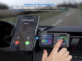 Bluetooth adapter for car use with FM transmitter, Bluetooth V5.0, large screen, supports hands-free V1189-LC-QP-00697
