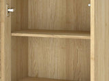 Levede Bathroom Storage Cabinet Handleless Wood Floor Shelf Unit Cupboard Oak BATH1014-AU