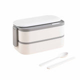 Lunch Containers, Stainless Steel Japanese Style Double-layer Lunch Bento Outdoor Lunch V1370-AZ4-18613