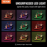 VEVOR LED Lighted Liquor Bottle Display Bar Shelf RF & App Control 406 mm 4-Step V952-ZTXLEDJPZSJ4YKGNLV3