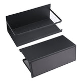 2pcs Magnetic Spice Rack Refrigerator Storage Rack Multi Function Kitchen Storage Shelves Rack Black V1294-YM0512-3118220281911
